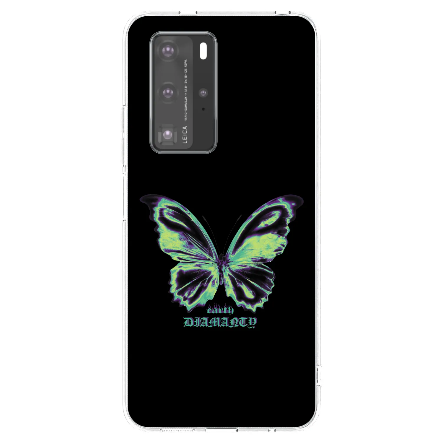 Picasee silikónový prehľadný obal pre Huawei P40 Pro - Diamanty Blue