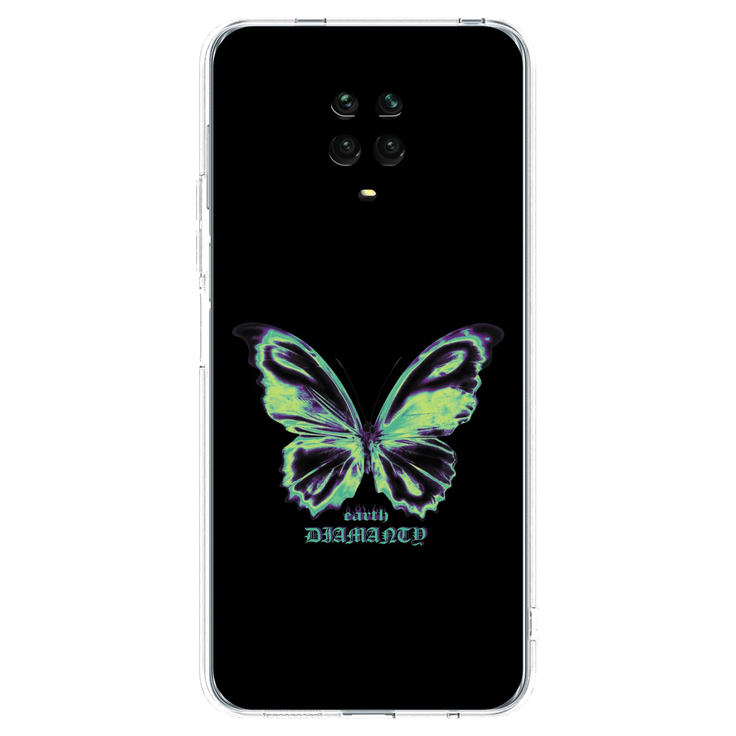 Picasee silikónový prehľadný obal pre Xiaomi Redmi Note 9S - Diamanty Blue