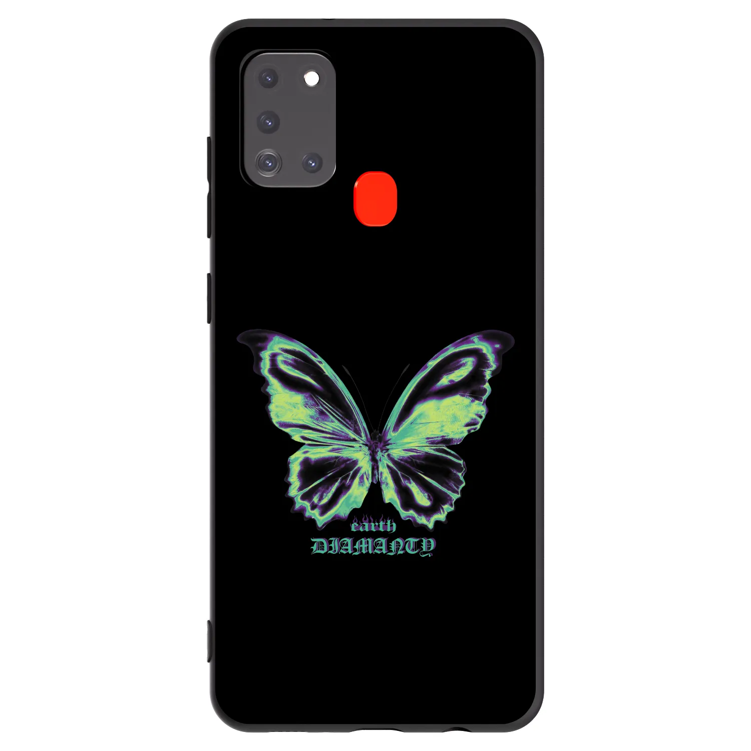 Picasee silikónový čierny obal pre Samsung Galaxy A21s - Diamanty Blue