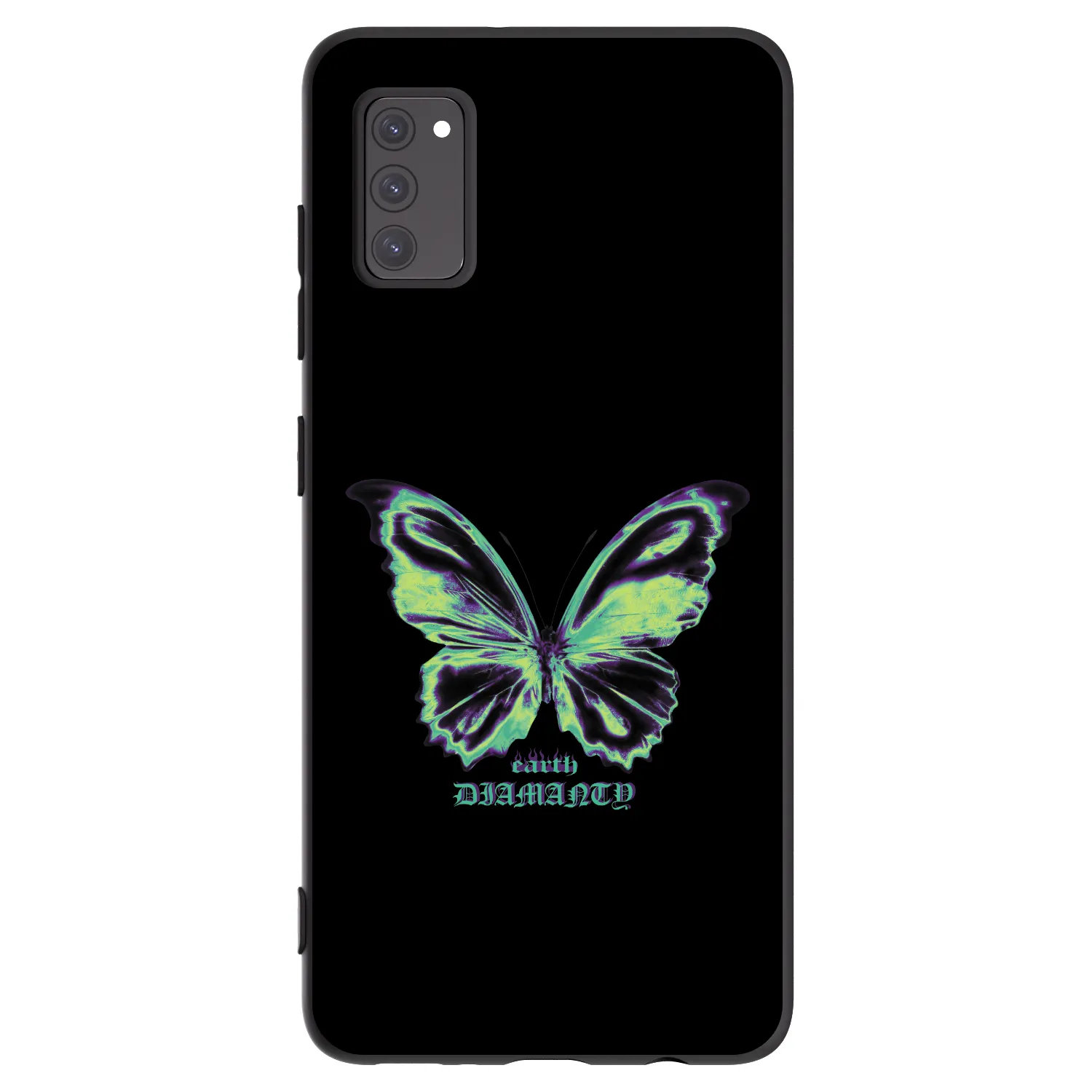 Picasee silikónový čierny obal pre Samsung Galaxy A41 A415F - Diamanty Blue