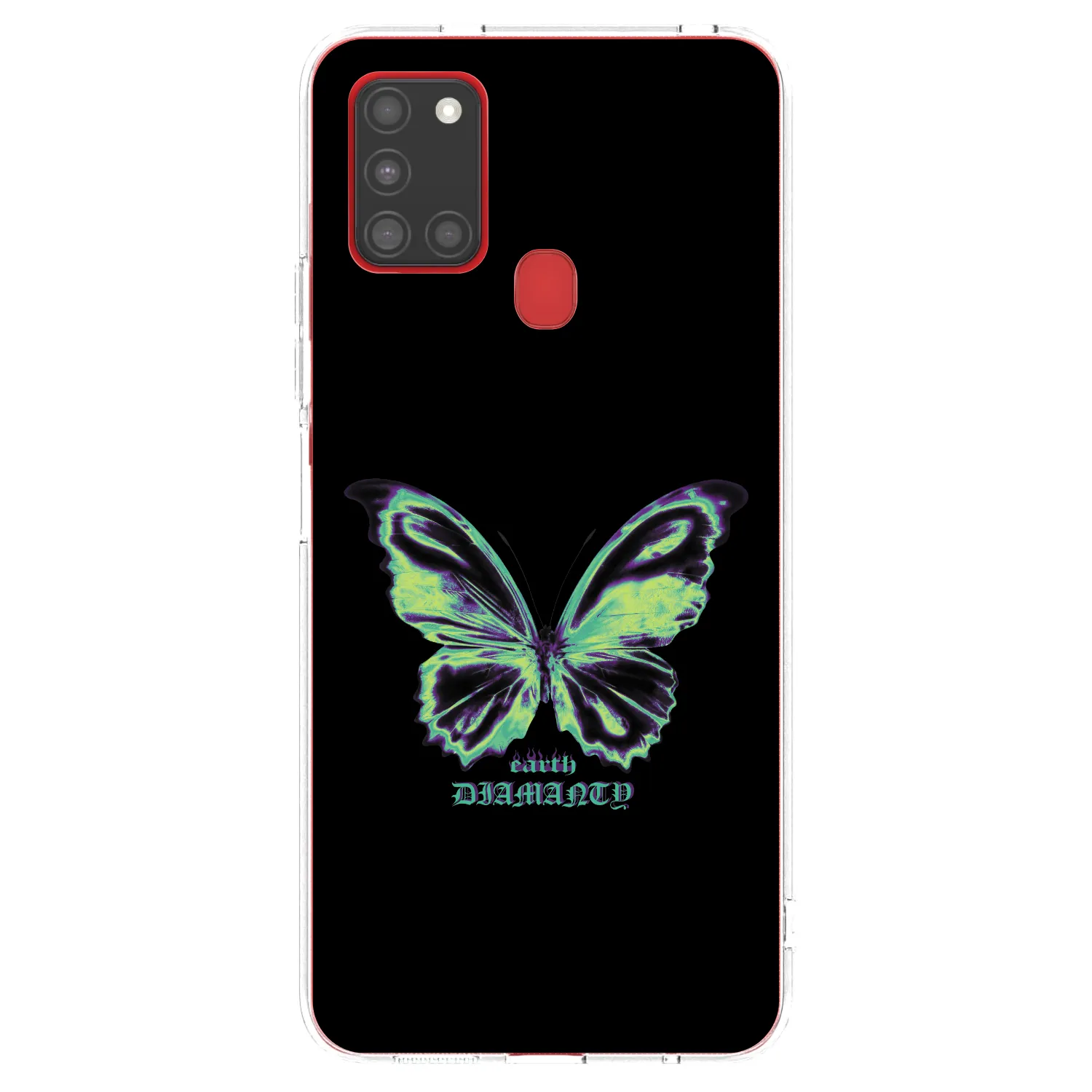Picasee silikónový prehľadný obal pre Samsung Galaxy A21s - Diamanty Blue
