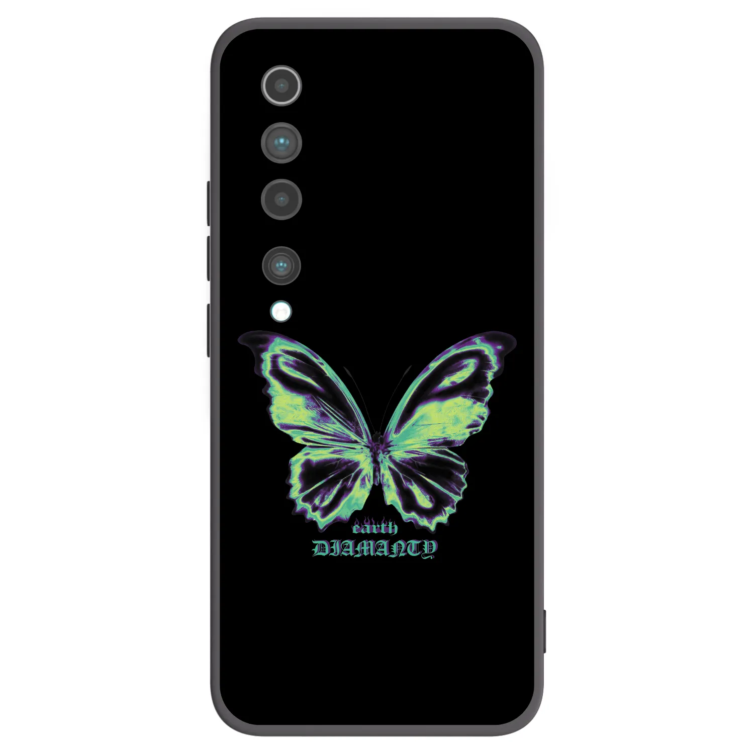 Picasee silikónový čierny obal pre Xiaomi Mi 10 - Diamanty Blue