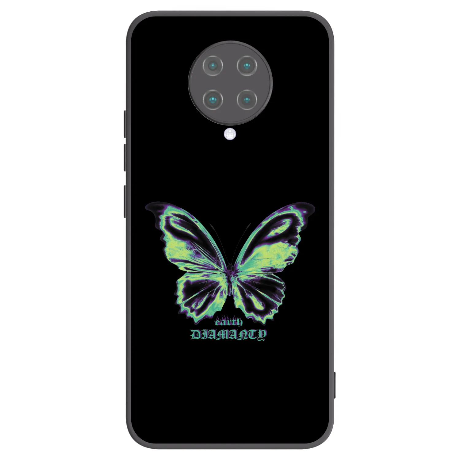 Picasee silikónový čierny obal pre Xiaomi Poco F2 Pro - Diamanty Blue