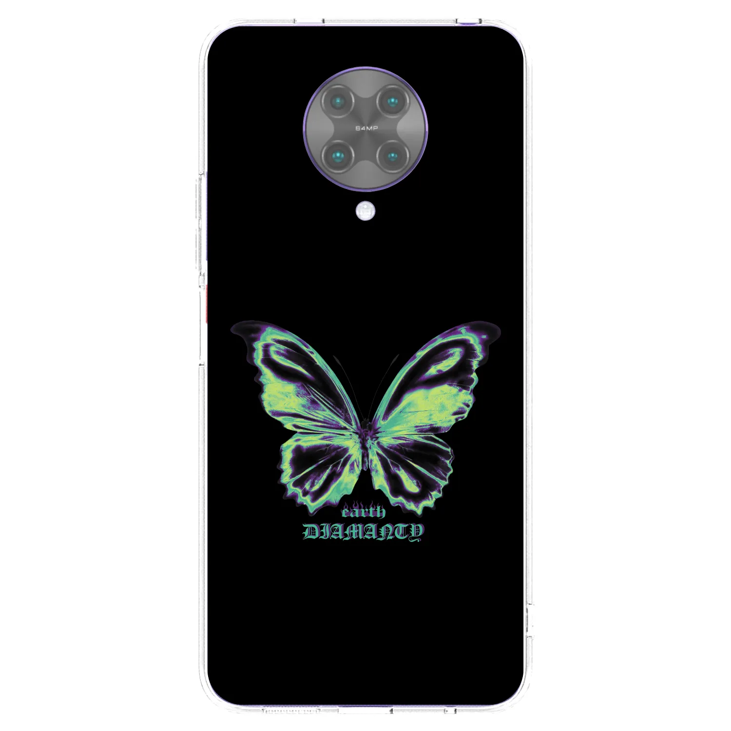 Silikónový prehľadný obal pre Xiaomi Poco F2 Pro - Diamanty Blue