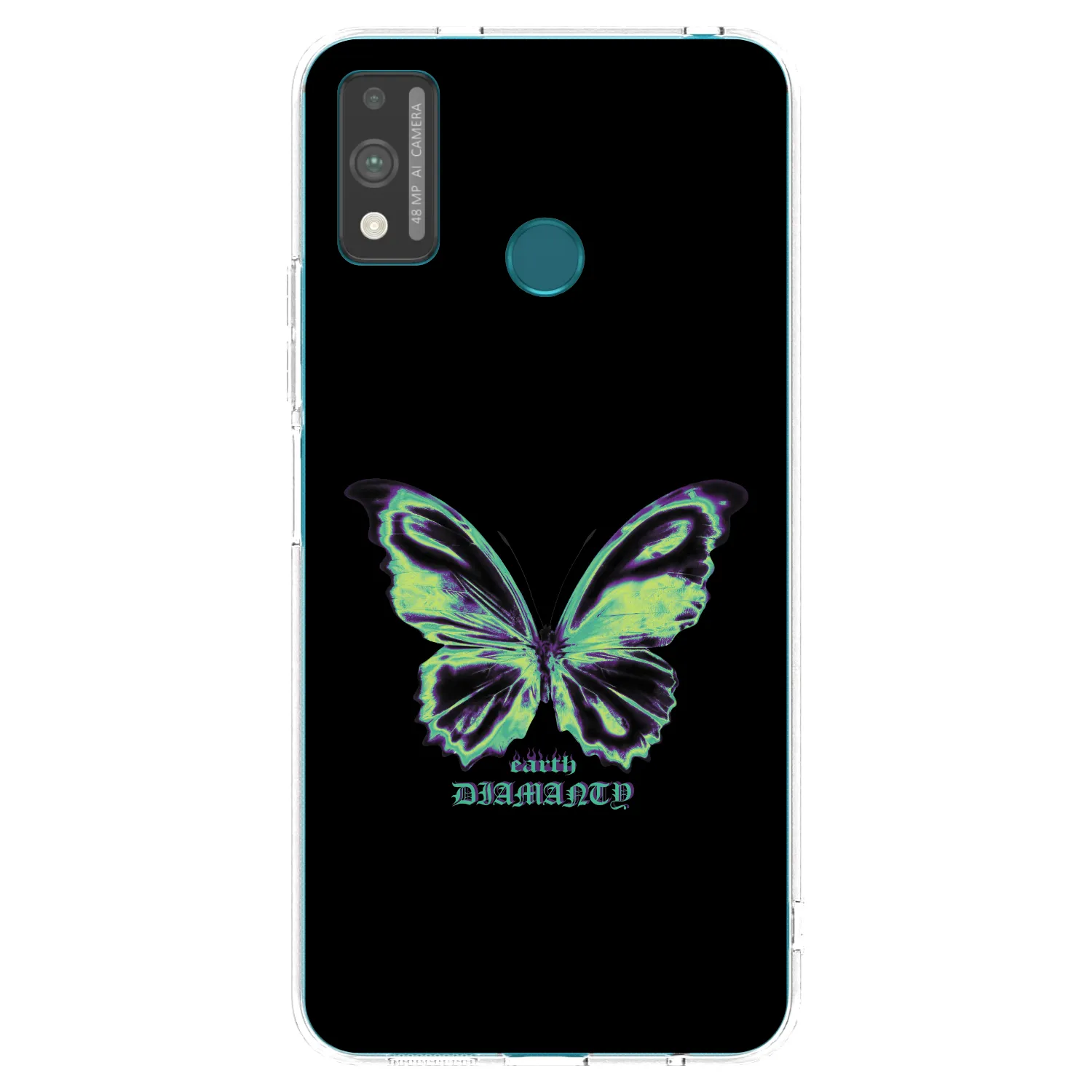Picasee silikónový prehľadný obal pre Honor 9X Lite - Diamanty Blue