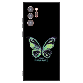 Picasee silikónový čierny obal pre Samsung Galaxy Note 20 Ultra - Diamanty Blue