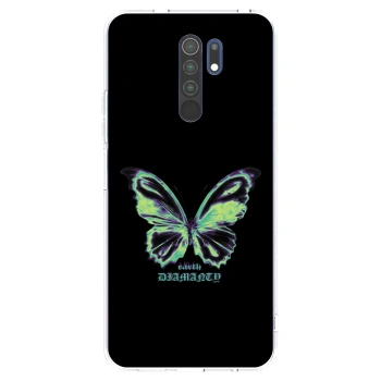 Picasee silikónový prehľadný obal pre Xiaomi Redmi 9 - Diamanty Blue