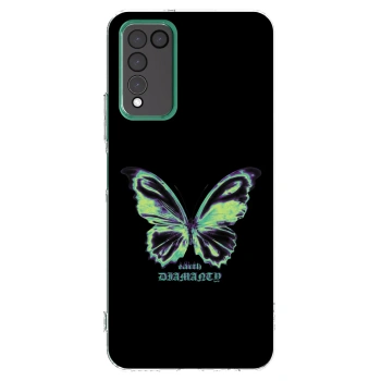 Picasee silikónový prehľadný obal pre Honor 10X Lite - Diamanty Blue