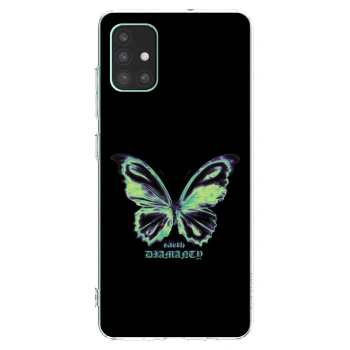 Picasee silikónový prehľadný obal pre Samsung Galaxy M51 M515F - Diamanty Blue