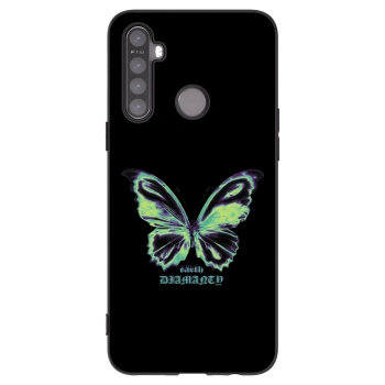 Picasee silikónový čierny obal pre Realme 5 - Diamanty Blue
