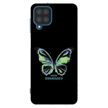 Picasee silikónový prehľadný obal pre Samsung Galaxy A12 A125F - Diamanty Blue