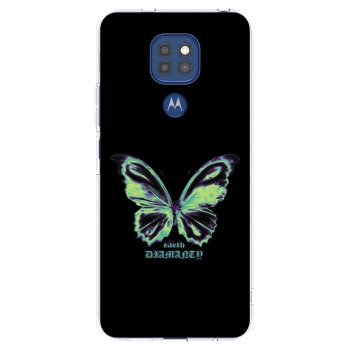 Picasee silikónový prehľadný obal pre Motorola Moto G9 Play - Diamanty Blue