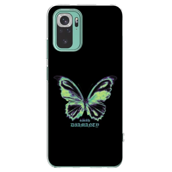 Picasee silikónový prehľadný obal pre Xiaomi Redmi Note 10 Pro - Diamanty Blue