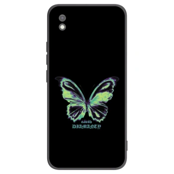 Picasee silikónový čierny obal pre Xiaomi Redmi 9AT - Diamanty Blue