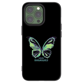 Picasee silikónový čierny obal pre Apple iPhone 13 Pro - Diamanty Blue