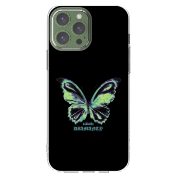 Picasee silikónový prehľadný obal pre Apple iPhone 13 Pro Max - Diamanty Blue