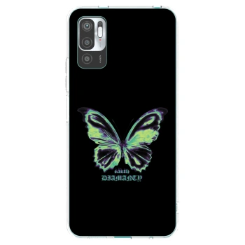 Picasee silikónový prehľadný obal pre Xiaomi Redmi Note 10 5G - Diamanty Blue