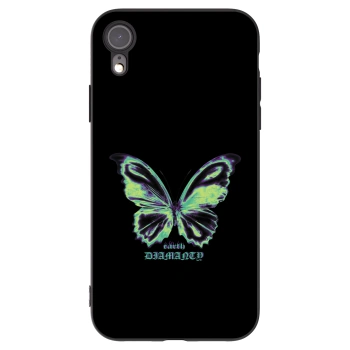 Picasee silikónový čierny obal pre Apple iPhone XR - Diamanty Blue