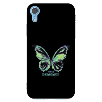 Picasee silikónový prehľadný obal pre Apple iPhone XR - Diamanty Blue
