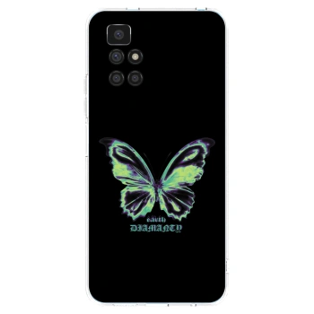 Picasee silikónový prehľadný obal pre Xiaomi Redmi 10 - Diamanty Blue
