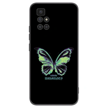 Picasee silikónový čierny obal pre Xiaomi Redmi 10 - Diamanty Blue