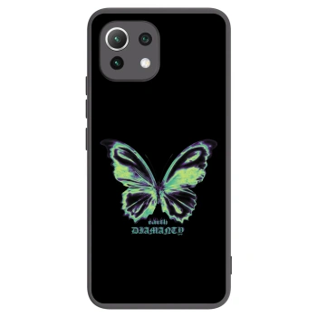 Picasee silikónový čierny obal pre Xiaomi 11 Lite 5G NE - Diamanty Blue