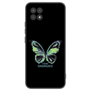 Picasee silikónový čierny obal pre Realme 8i - Diamanty Blue
