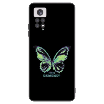 Picasee silikónový čierny obal pre Xiaomi Redmi Note 11 - Diamanty Blue