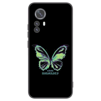 Picasee silikónový čierny obal pre Xiaomi 12 Pro - Diamanty Blue