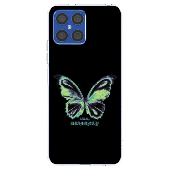 Picasee silikónový prehľadný obal pre Honor X8 4G - Diamanty Blue