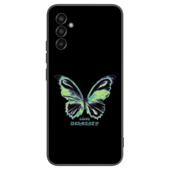 Picasee silikónový čierny obal pre Samsung Galaxy M13 M135F - Diamanty Blue