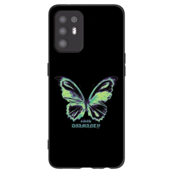 Picasee silikónový čierny obal pre OPPO A94 5G - Diamanty Blue