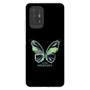 Picasee silikónový prehľadný obal pre OPPO A94 5G - Diamanty Blue