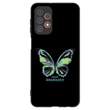 Picasee silikónový čierny obal pre Samsung Galaxy A23 A235F 4G - Diamanty Blue