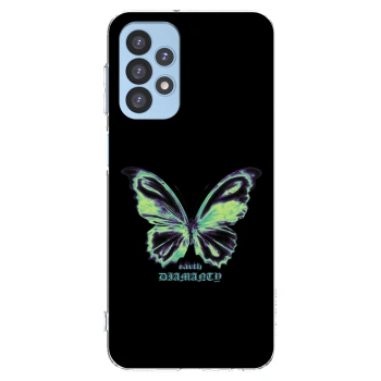 Picasee silikónový prehľadný obal pre Samsung Galaxy A23 A235F 4G - Diamanty Blue