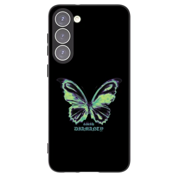 Picasee silikónový čierny obal pre Samsung Galaxy S23+ 5G - Diamanty Blue
