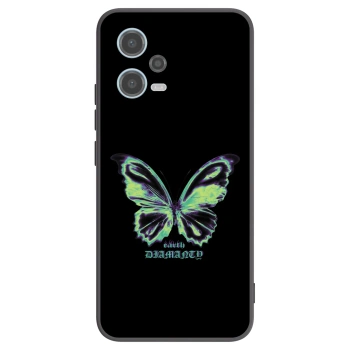 Picasee silikónový čierny obal pre Xiaomi Redmi Note 12 5G - Diamanty Blue