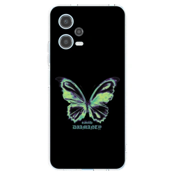 Picasee silikónový prehľadný obal pre Xiaomi Redmi Note 12 5G - Diamanty Blue