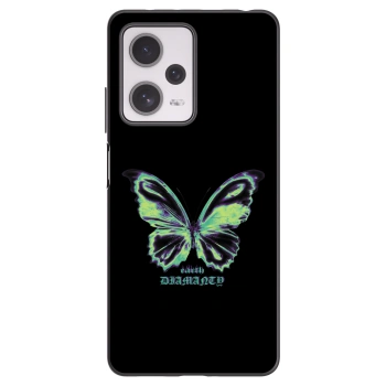 Picasee silikónový čierny obal pre Xiaomi Redmi Note 12 Pro+ 5G - Diamanty Blue