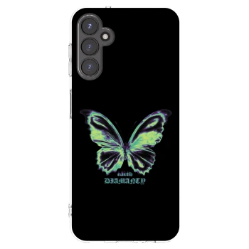 Picasee silikónový prehľadný obal pre Samsung Galaxy A14 4G A145R - Diamanty Blue