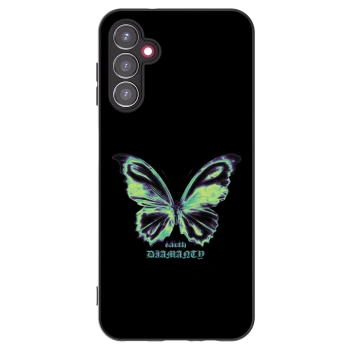 Picasee silikónový čierny obal pre Samsung Galaxy A14 5G A146P - Diamanty Blue