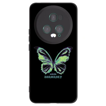 Picasee silikónový čierny obal pre Honor Magic5 Pro - Diamanty Blue