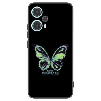 Picasee silikónový čierny obal pre Xiaomi Poco F5 - Diamanty Blue