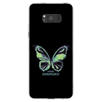 Picasee silikónový prehľadný obal pre Samsung Galaxy S8 G950F - Diamanty Blue
