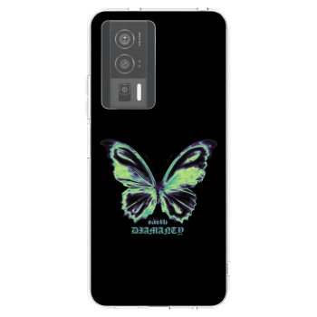 Picasee silikónový prehľadný obal pre Xiaomi Poco F5 Pro 5G - Diamanty Blue