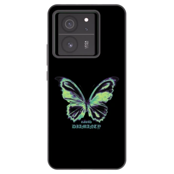 Picasee silikónový čierny obal pre Xiaomi 13T Pro - Diamanty Blue
