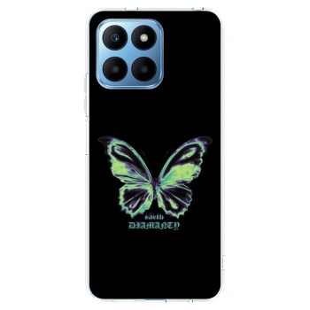 Picasee silikónový prehľadný obal pre Honor 70 Lite - Diamanty Blue