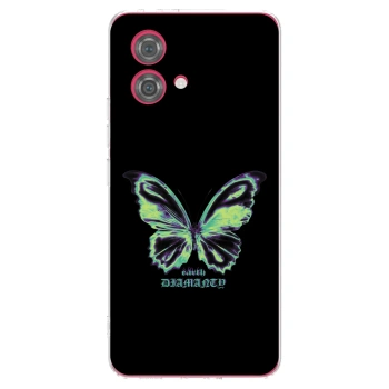 Picasee silikónový prehľadný obal pre Motorola Moto G84 5G - Diamanty Blue