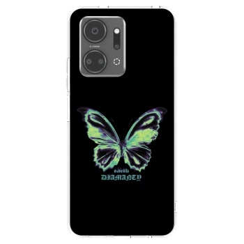 Picasee silikónový prehľadný obal pre Honor X7a - Diamanty Blue