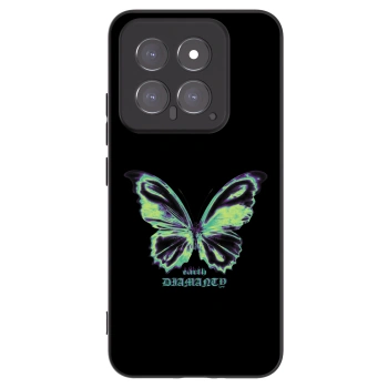 Picasee silikónový čierny obal pre Xiaomi 14 - Diamanty Blue